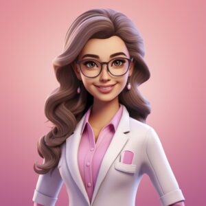 retrato-de-uma-medica-em-3d